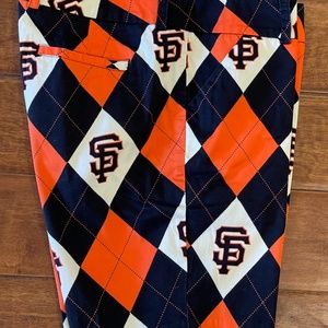 Loudmouth Ladies Golf Shorts, SF Giants San Francisco Baseball Giants Wmn Sz 10